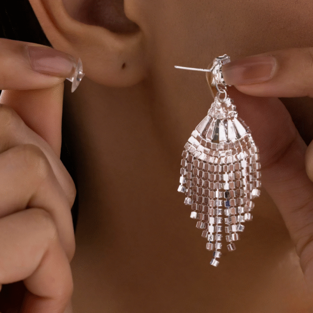Fioré - Crystal Danglers (Anti-Tarnish) - Image 3