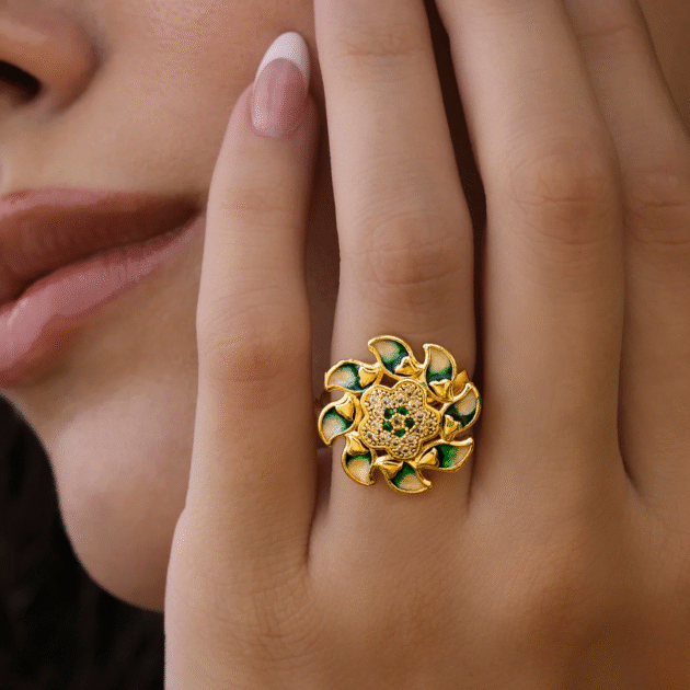 Fioré - Flower Ring (Adjustable Size & Anti-Tarnish)