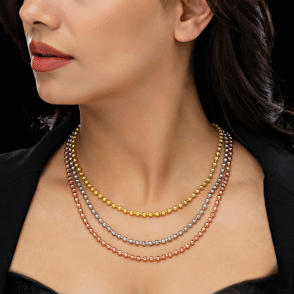Fioré - Triple Layer Chain Necklace (Anti-Tarnish)
