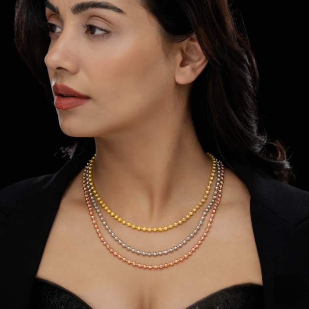 Fioré - Triple Layer Chain Necklace (Anti-Tarnish) - Image 2