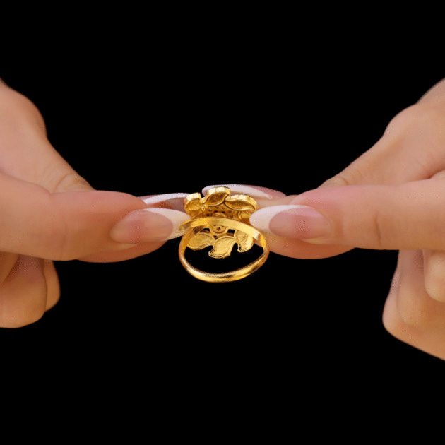 Fioré - Flower Ring (Adjustable Size & Anti-Tarnish) - Image 3