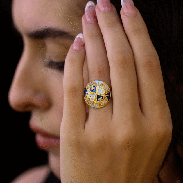 Fioré - AD Round Ring (Adjustable Size & Anti-Tarnish) - Image 2
