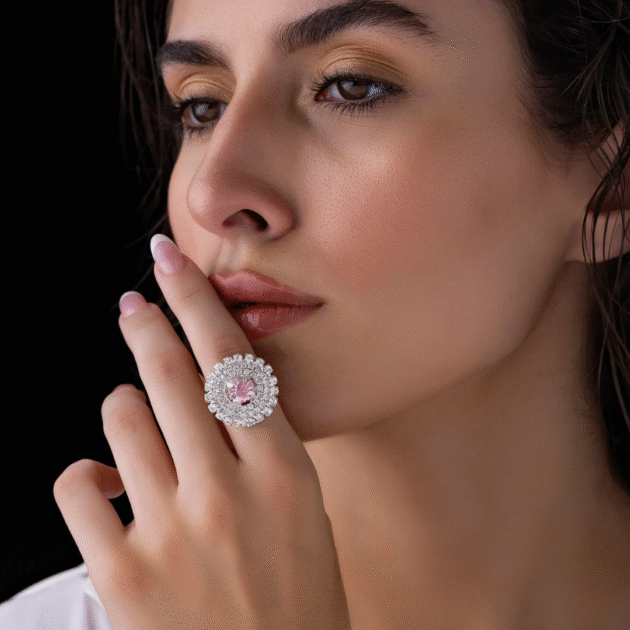 Fioré - Crystal Ring (Adjustable Size & Anti-Tarnish) - Image 2