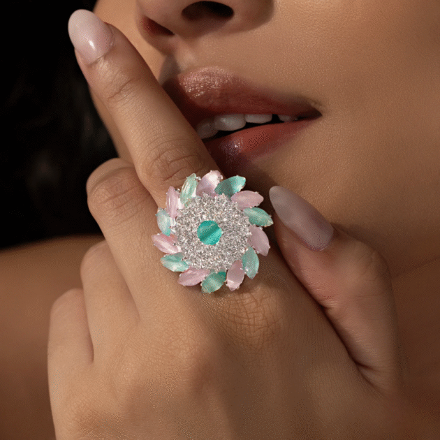 Fioré - Crystal Ring (Adjustable Size & Anti-Tarnish)