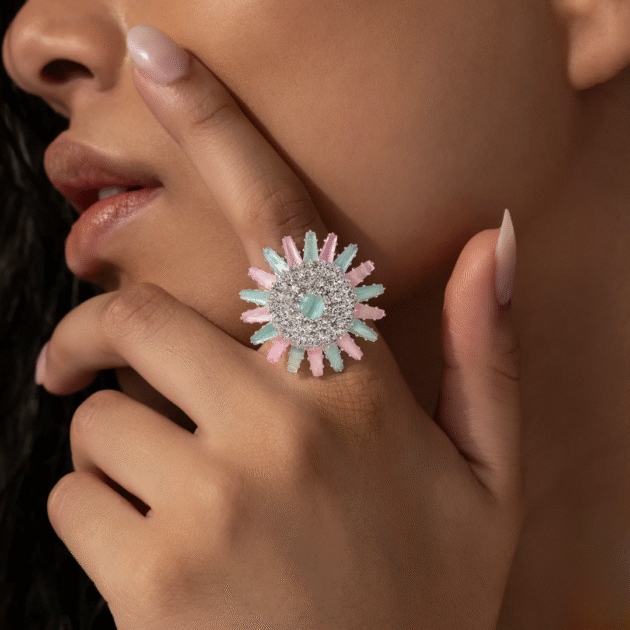 Fioré - Crystal Ring (Adjustable Size & Anti-Tarnish)