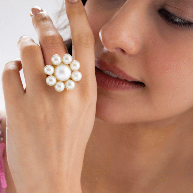 Fioré - Oceanic Pearl Ring (Adjustable Size) - Image 2