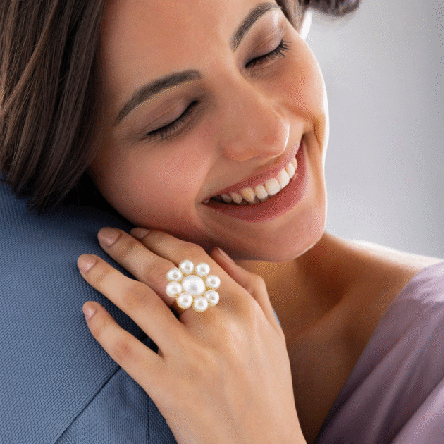 Fioré - Oceanic Pearl Ring (Adjustable Size) - Image 4