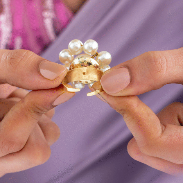 Fioré - Oceanic Pearl Ring (Adjustable Size) - Image 3