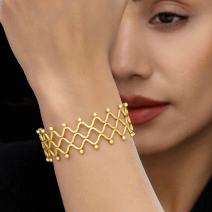 Fioré - Bangle Bracelet (Adjustable Size & Anti-Tarnish)