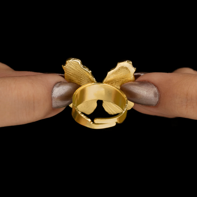 Fioré - Butterfly Ring (Adjustable Size & Anti-Tarnish) - Image 4