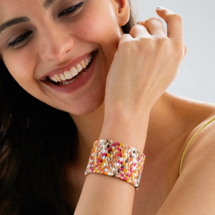 Fioré - Multicolour Raffia Bracelet (Adjustable Size)